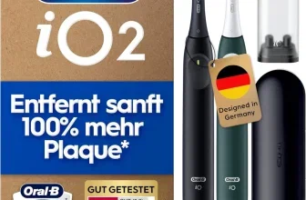 Oral-B iO Series 2 Doppelpack mit zwei elektrischen Zahnbürsten in Schwarz und Grün