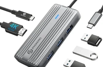 PHIXERO USB C Hub als kompakter 5-in-1-Multiport-Adapter