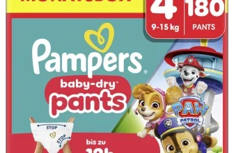 Pampers Baby-Dry Pants Monatsbox Größe 4 mit 180 Windeln, Paw Patrol Edition