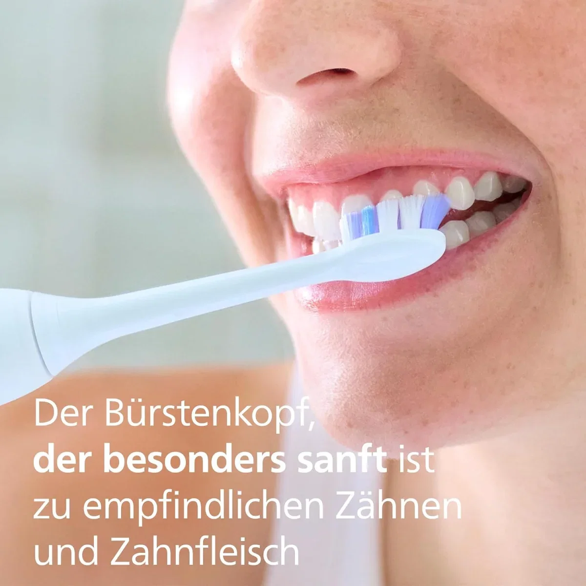 Philips Sonicare S2 Sensitive Original Ersatzbürstenköpfe, Weiß 6er-Pack HX6056/87