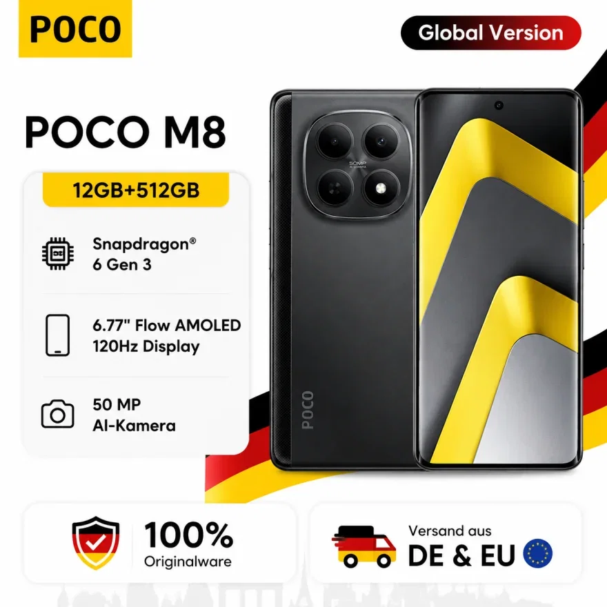 Poco M8 5G (3 Farben, 12GB+512GB)