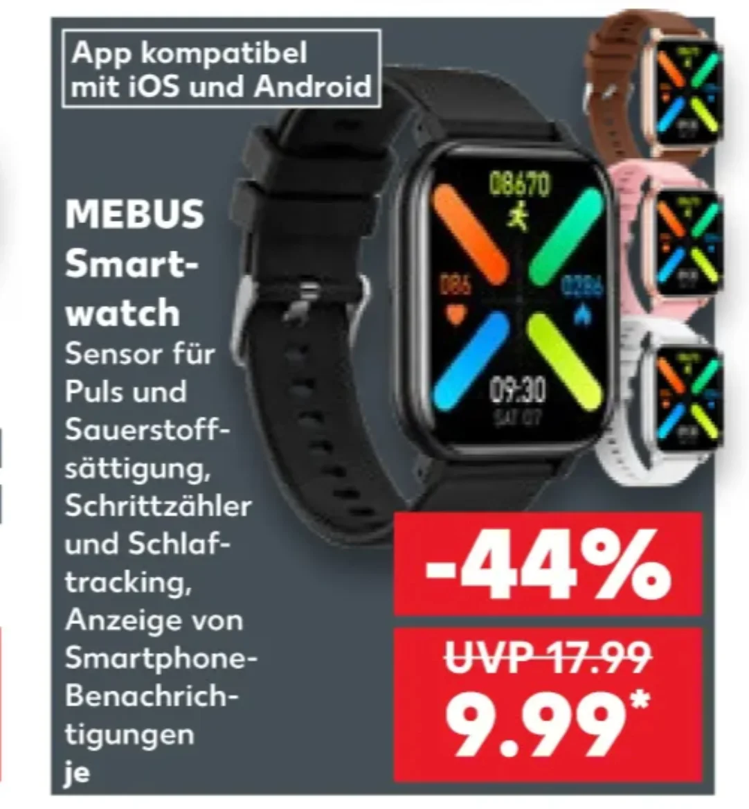 Mebus Smartwatch bei Kaufland