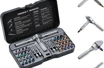 40-in-1 Ratschen-Schraubendreher-Set mit S2-Stahlbits und Zubehör