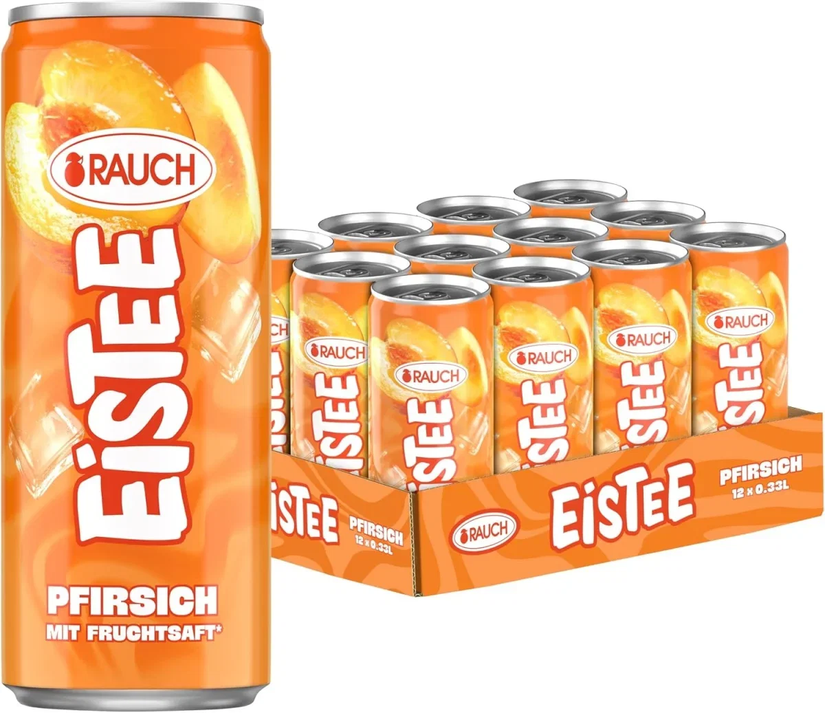 PFANDFEHLER Rauch Eistee Pfirsich Dosen 12er Pack (12x330ml)