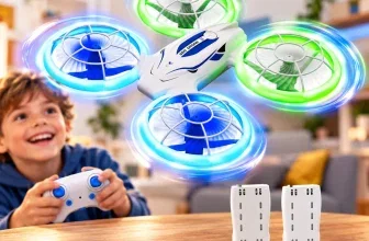 Ridge's Puddle Mini Drohne für Kinder mit LED-Lichtern und zwei Akkus