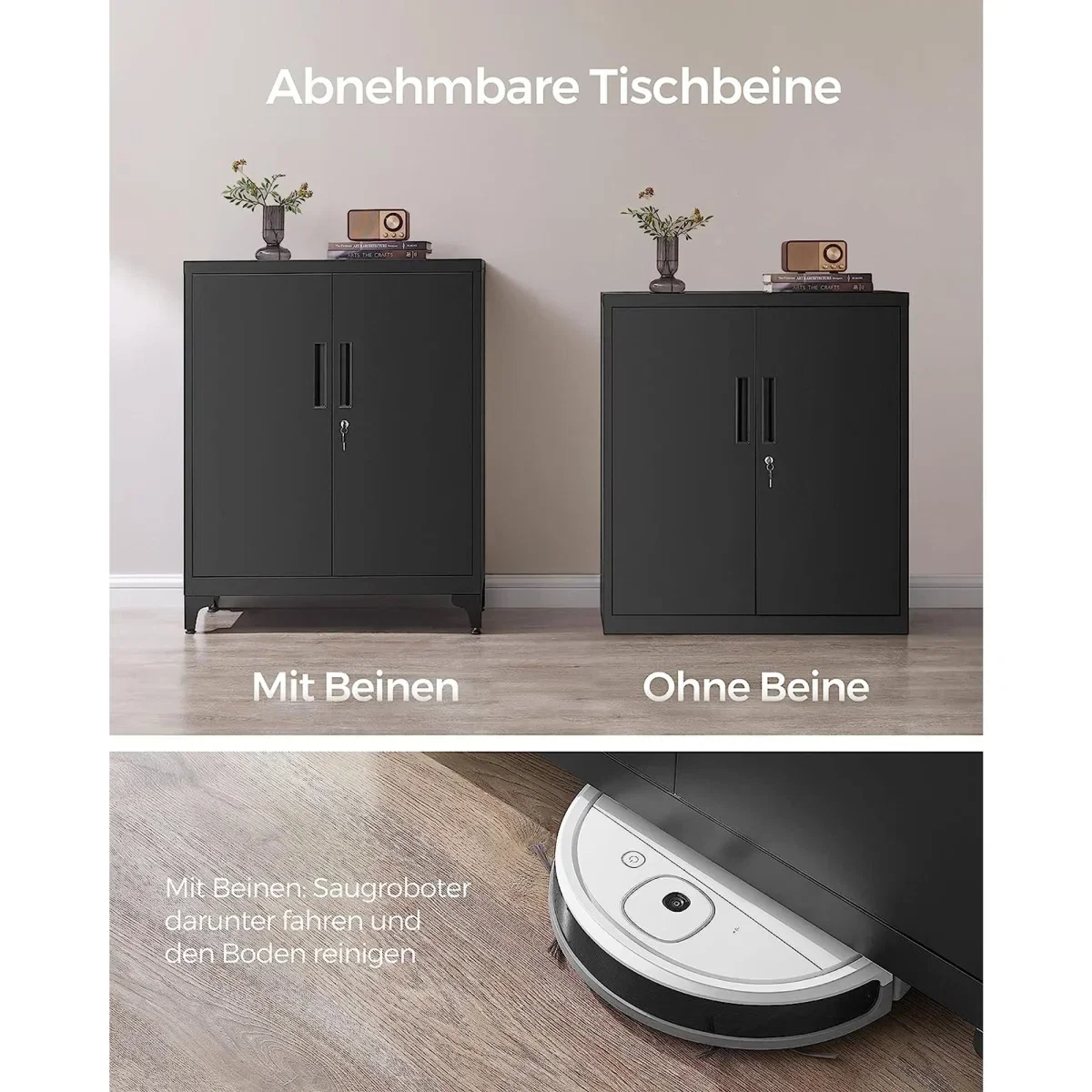 SONGMICS Aufbewahrungsschrank aus Stahl