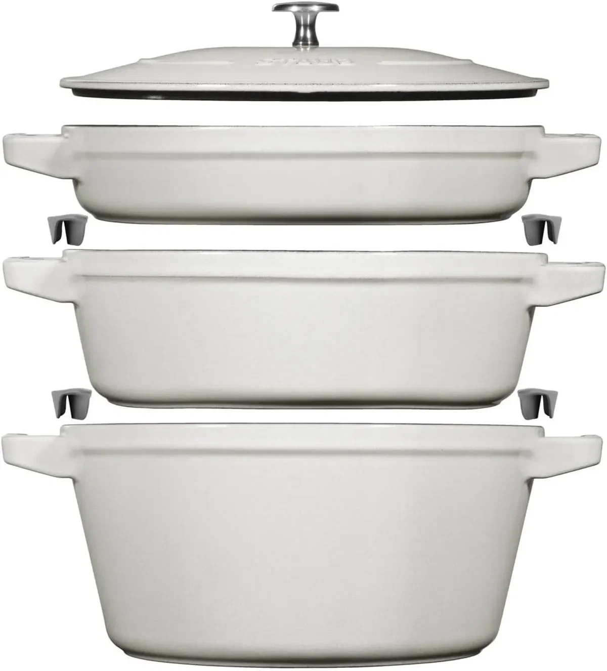 STAUB La Cocotte Kochtopf Set Weißer Trüffel 3-teilig