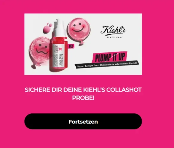 Gratis Kiehl’s CollaShot Plump Serum: Kostenlose Probe sichern