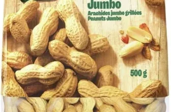 Seeberger Erdnüsse Jumbo in der 500-g-Packung mit großen Erdnüssen in Schale