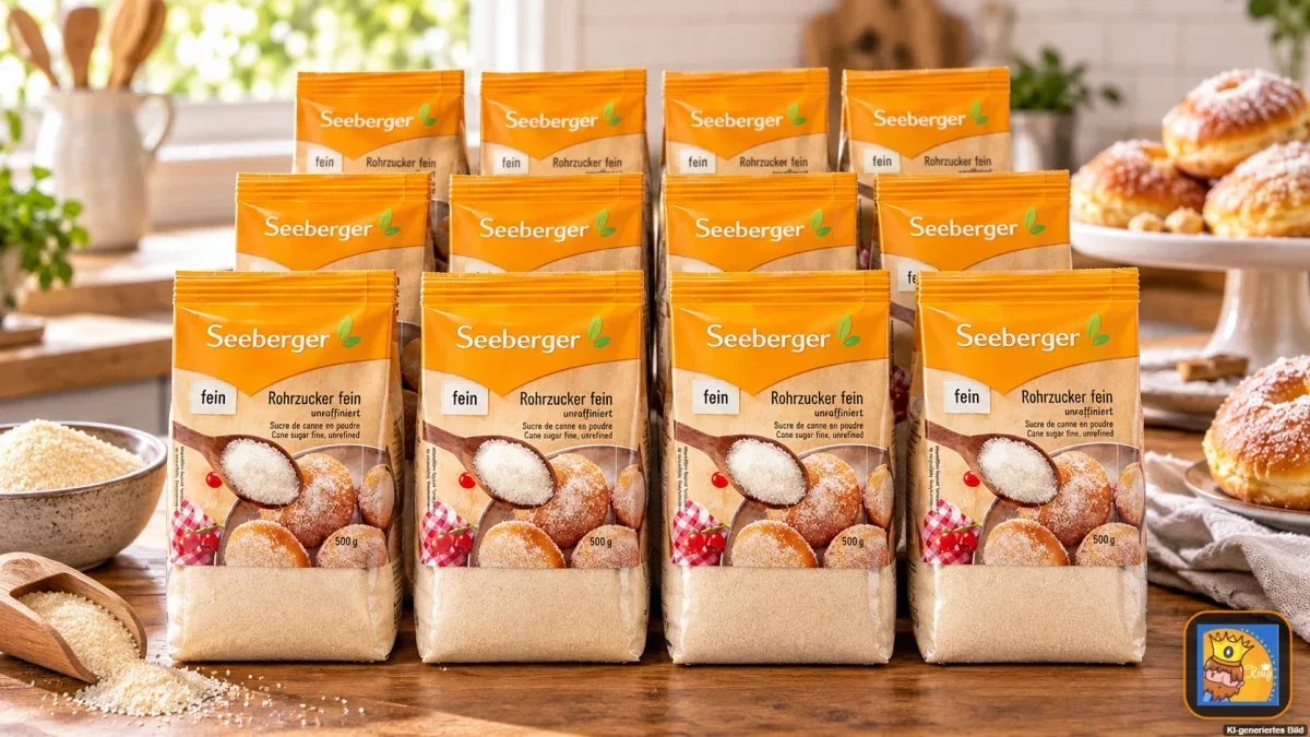 Seeberger Rohrzucker fein unraffiniert 12er Pack (12x500g)