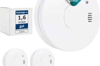 Smartwares Rauchmelder im 2er-Set mit austauschbarer Batterie