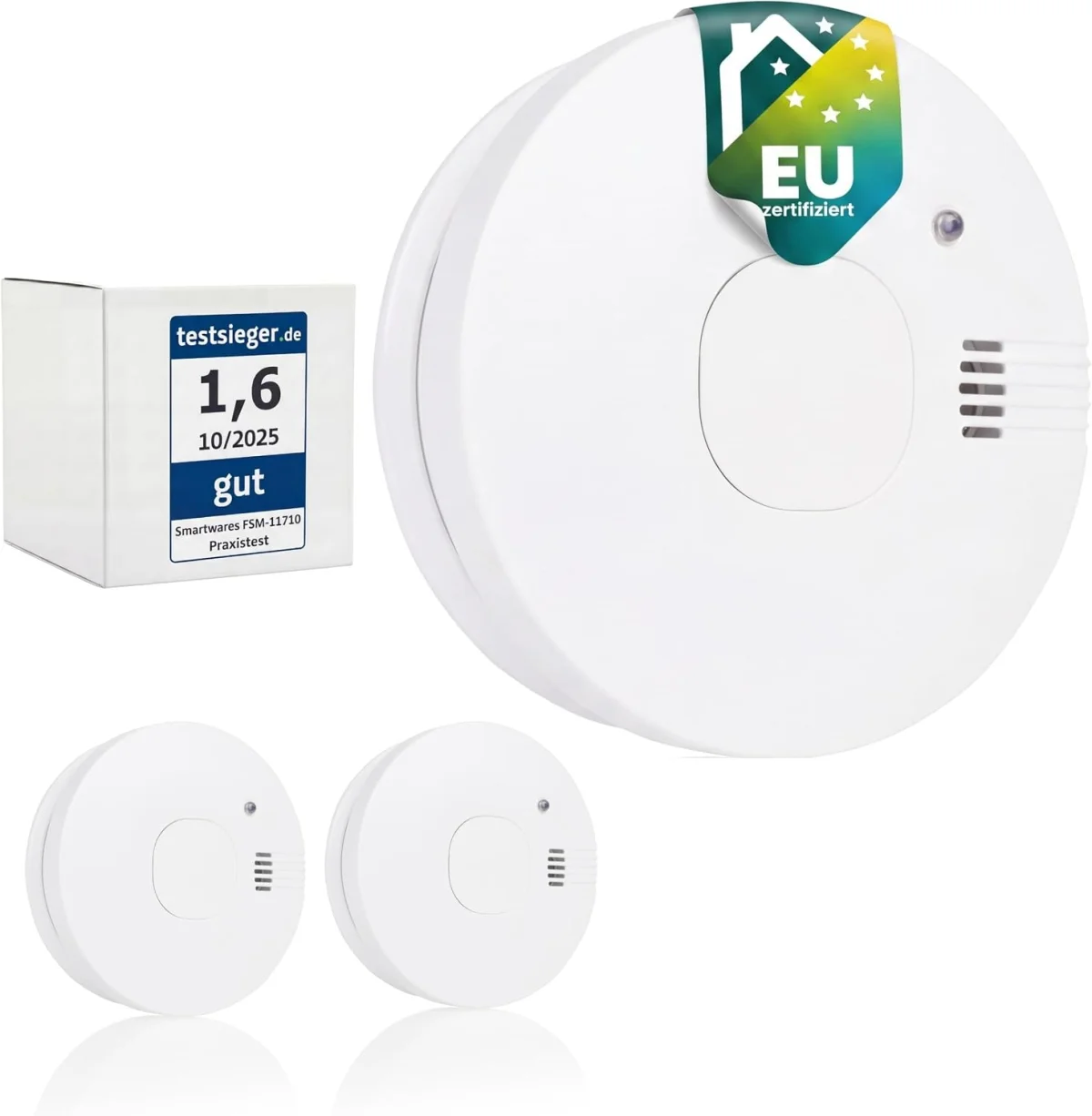 Smartwares Rauchmelder – 2 Stück (10-Jahres-Sensor)