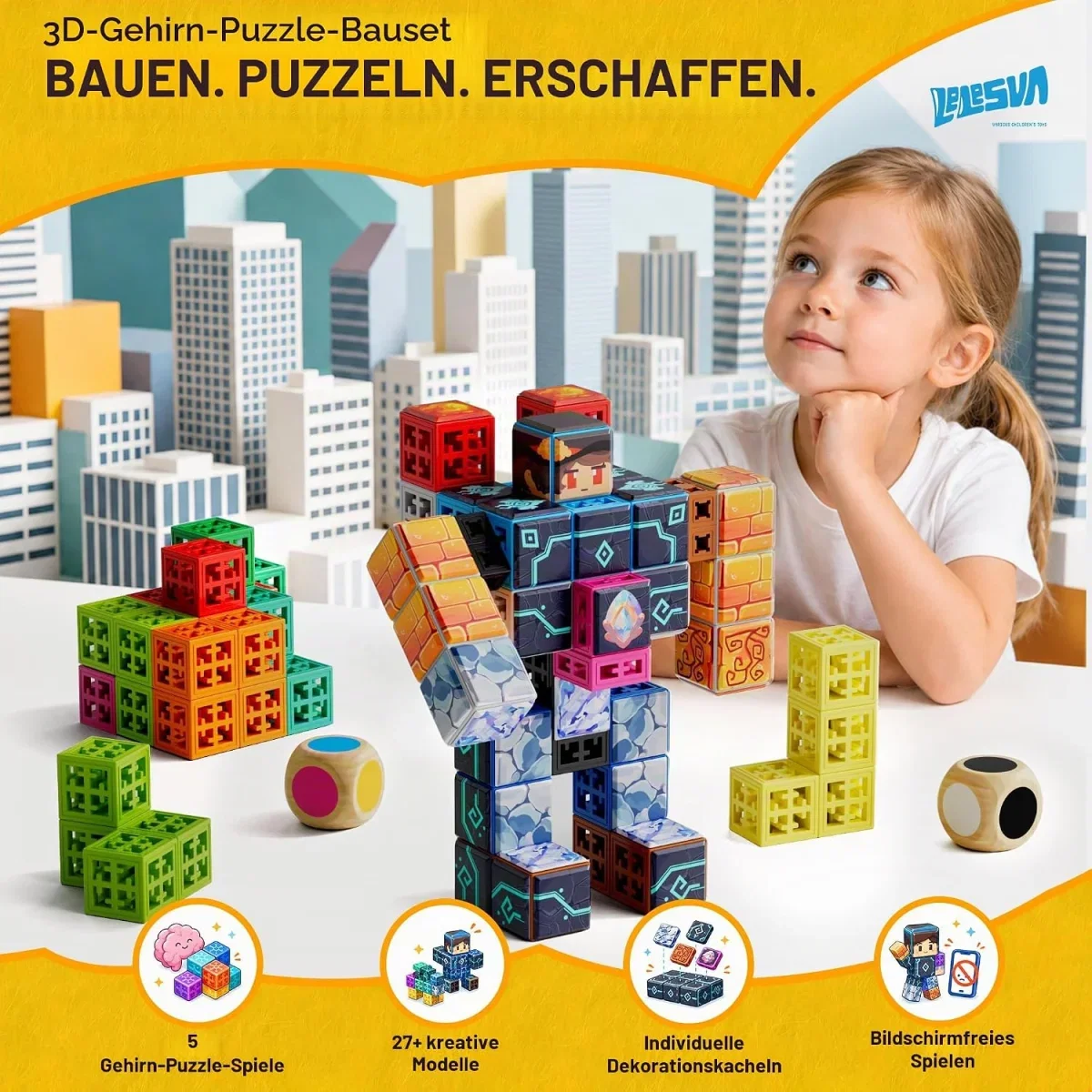Soma Würfel Puzzle Bausteine 142-teilig
