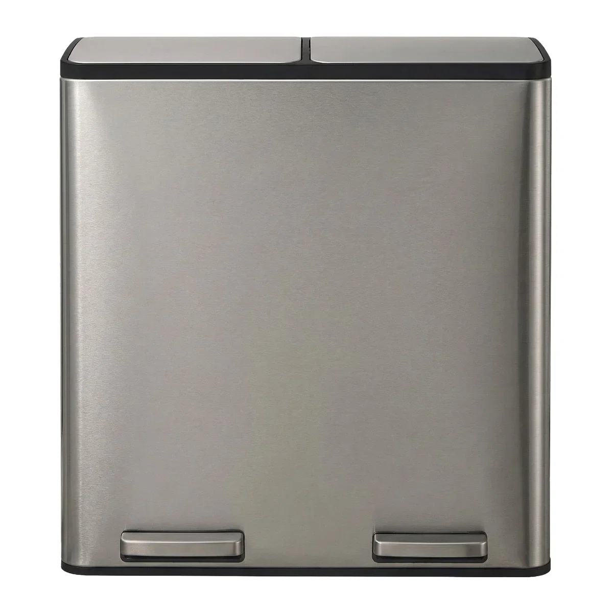 Songmics Tretmülleimer 2 Fächer mit Softclose-Deckel