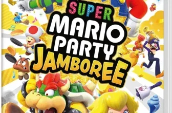 Nintendo Switch Spielhülle von Super Mario Party Jamboree mit Mario, Luigi, Peach und USK 6