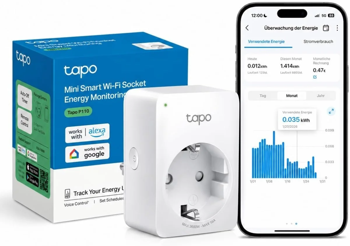 Tapo 110 TP-Link Tapo Smart WLAN Steckdose Tapo P110