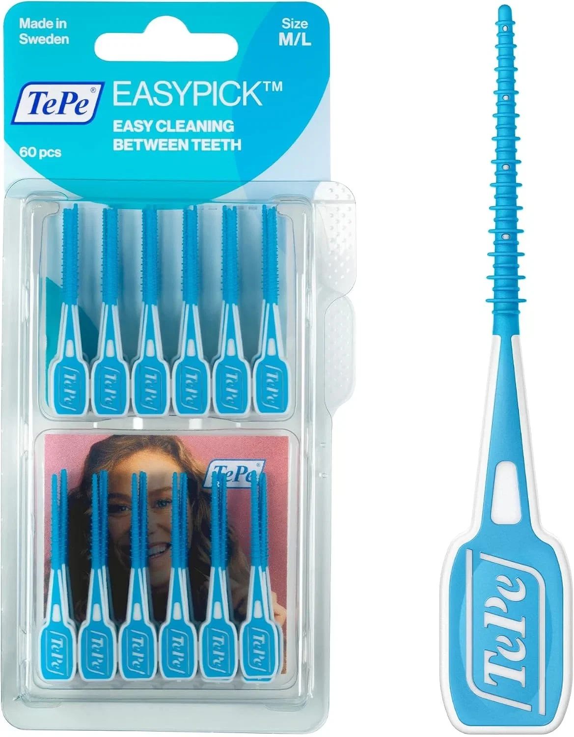TePe EasyPick Dental Picks (Größe M-L 60 Stk.)