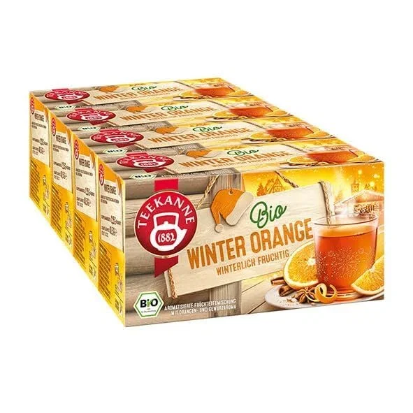 Teekanne Bio Wintertee Winter Orange 4er Pack (4×40.5g)