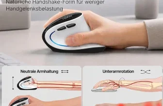 Uineer ergonomische vertikale kabellose Maus
