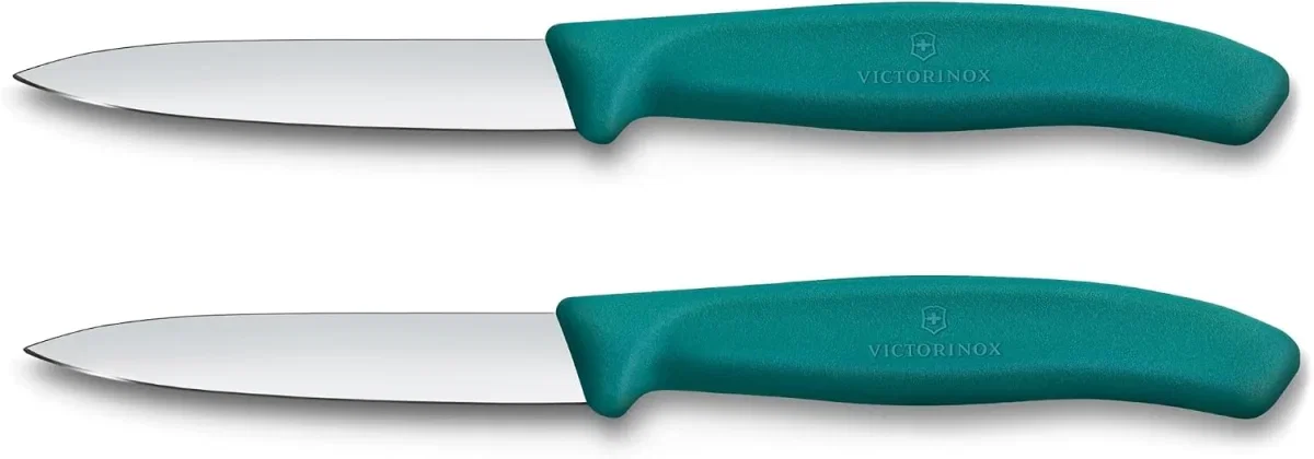 Victorinox Swiss Classic Schäl- und Gemüsemesser-Set (8 cm Grün 2-teilig)