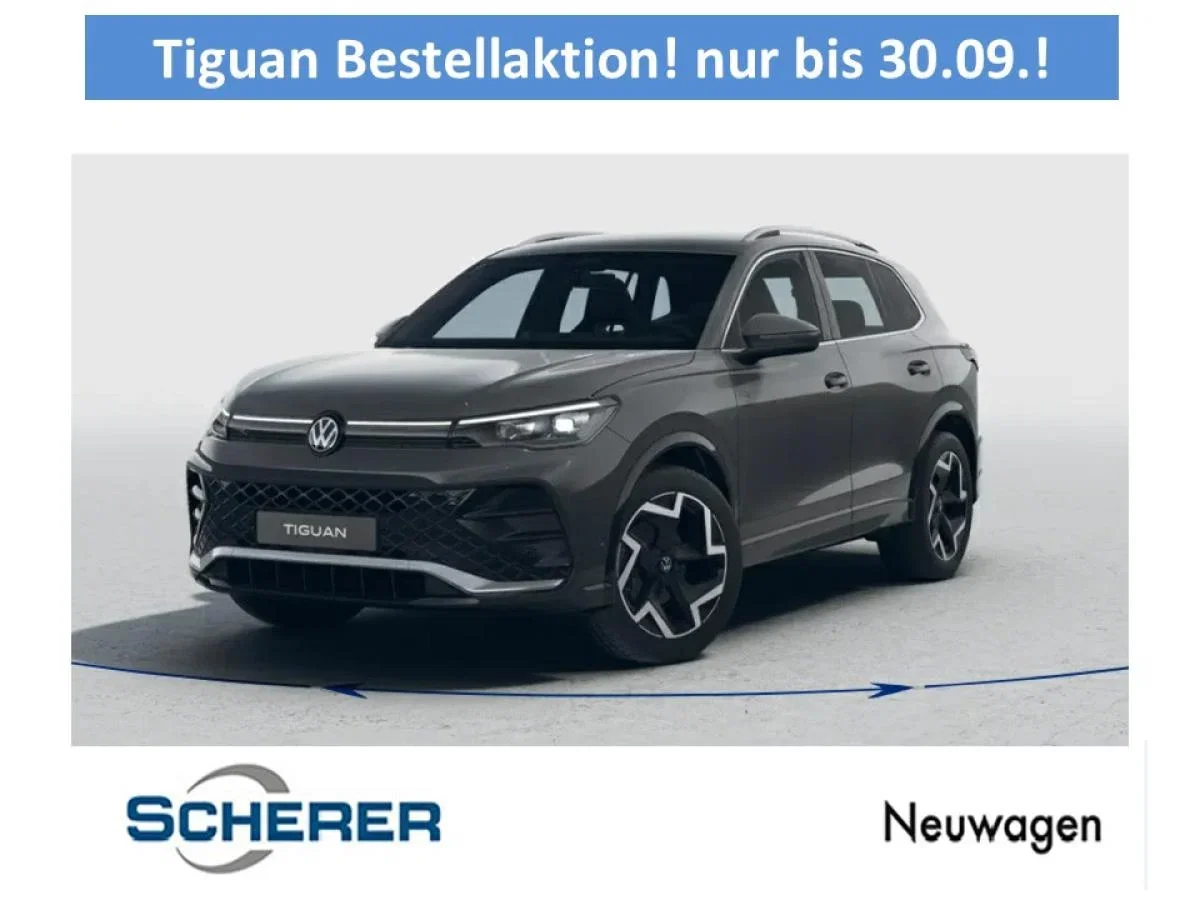 Volkswagen Tiguan R-Line 1,5eTSI DSG mit 150 PS für 223,00 € / Monat + 1.300,00 € einmalig – LF 0,43 (Privatkunden)