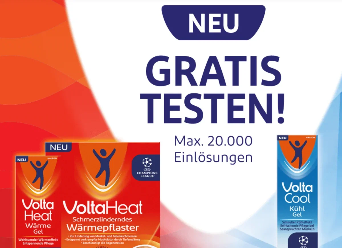 VoltaHeat & VoltaCool gratis bei dm dank 100 % Cashback