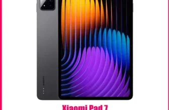Xiaomi Pad 7 Tablet mit buntem Display und grauem Gehäuse