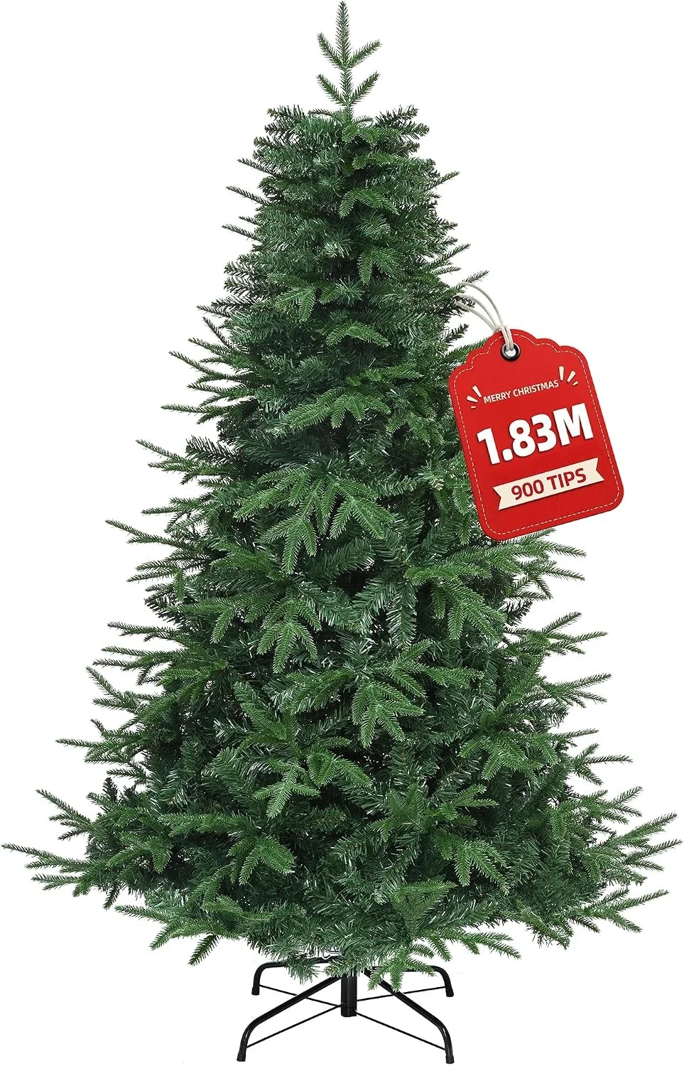 YITAHOME  Künstlicher Weihnachtsbaum (ca. 900 Spitzen PE Spritzguss & PVC Naturgetreu 182 x Φ90cm)