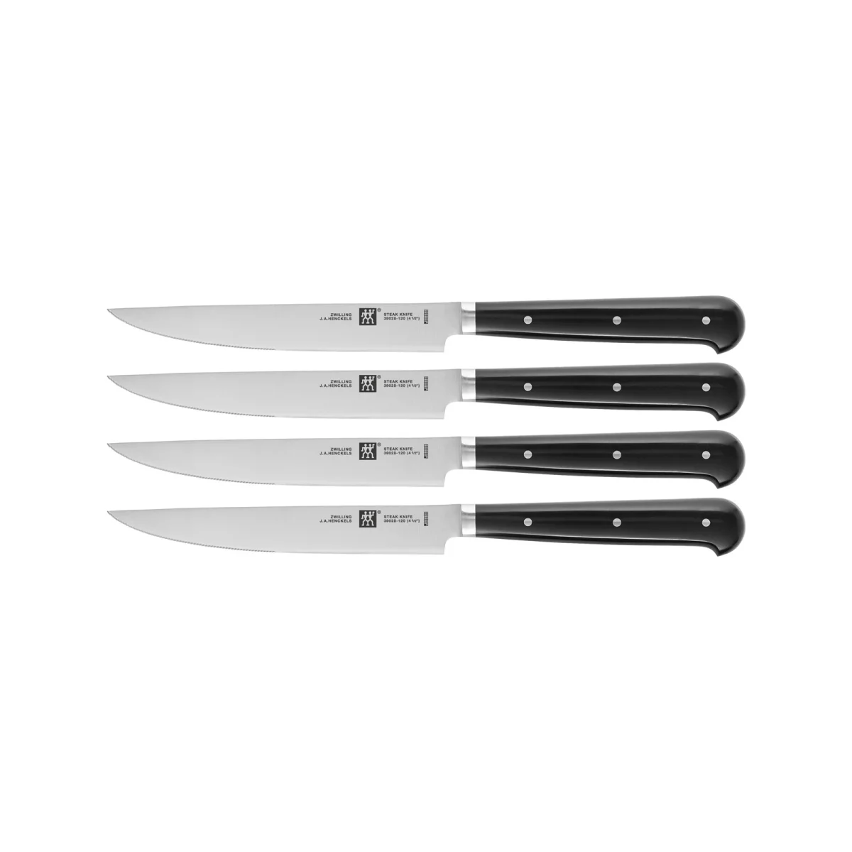 Zwilling Steakmesser Set Edelstahl Schwarz 4-teilig