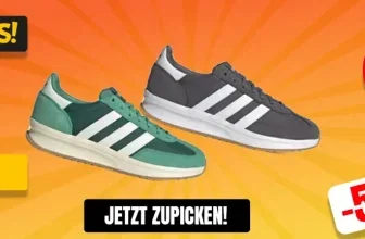 Werbung für Adidas Herren Sneaker mit 50% Rabatt und Preis 34,99€