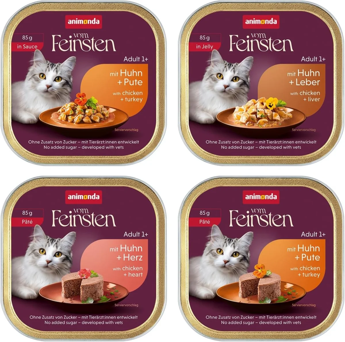 animonda Vom Feinsten Adult Geflügel Vielfalt Mix (32x85g)