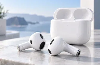 Apple AirPods 5 mit geöffnetem Ladecase