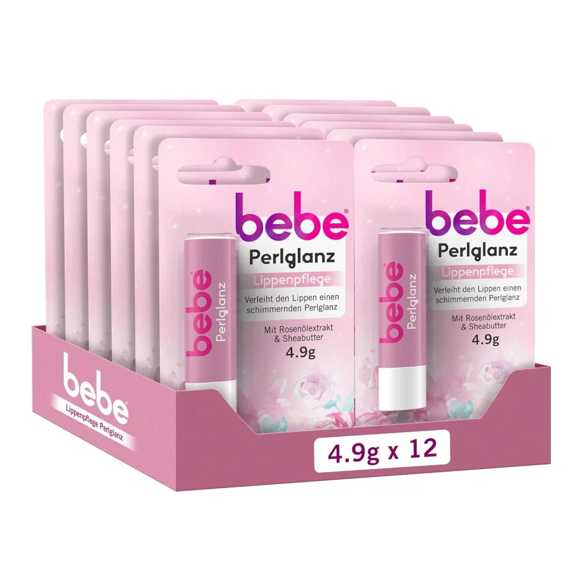 bebe Perlglanz Lippenpflegestift (12×4.9g)