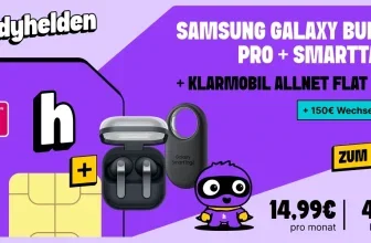 Handyhelden Deal: Samsung Galaxy Buds4 Pro + SmartTag2 + 20GB Flat für 14,99€ inkl. 150€ Wechselbonus