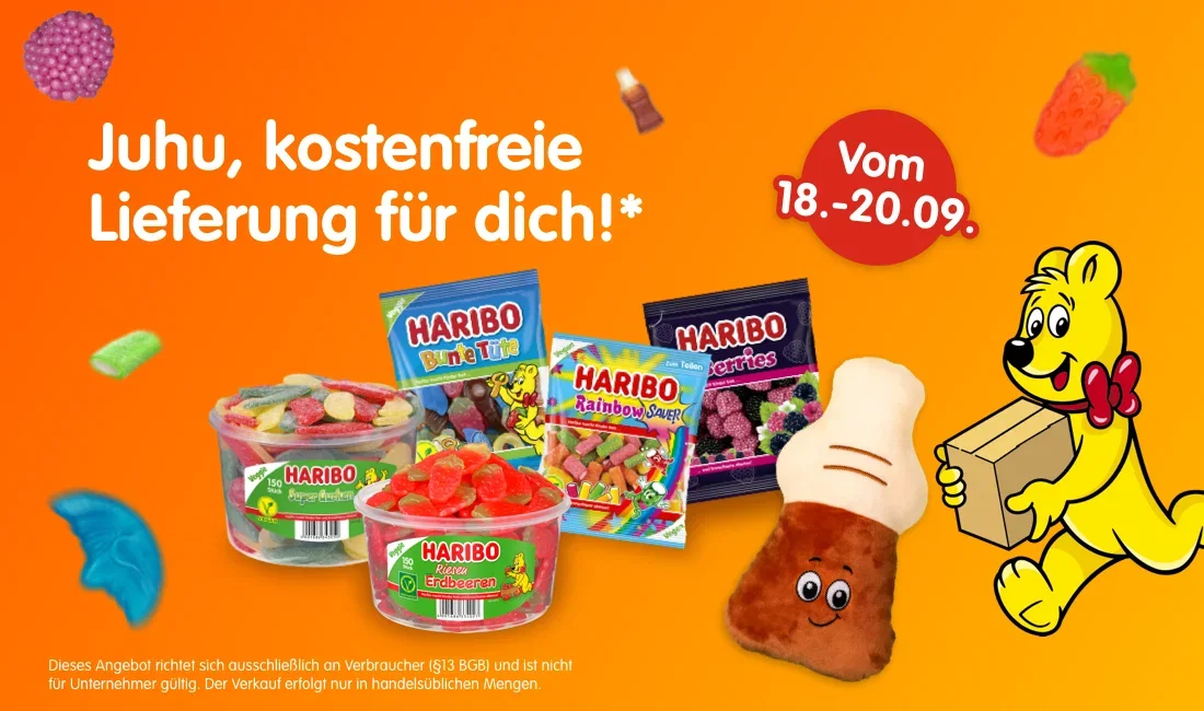 HARIBO Online-Shop: Versandkostenfrei ab 8 €