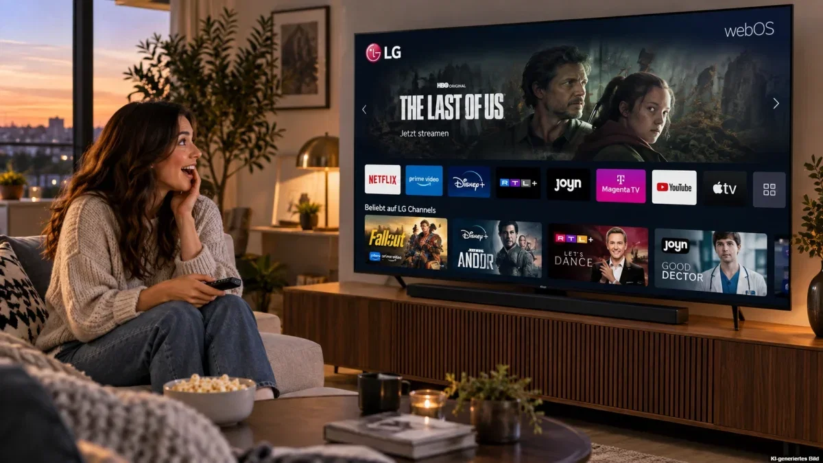 LG Smart TV mit Streaming-Angeboten zur LG Streaming Week 2026