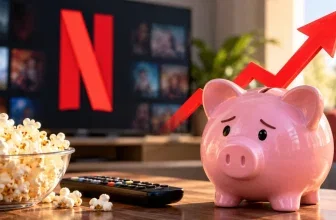 Sparschwein und steigender roter Pfeil vor einem Fernseher als Symbol für die Netflix-Preiserhöhung in Deutschland