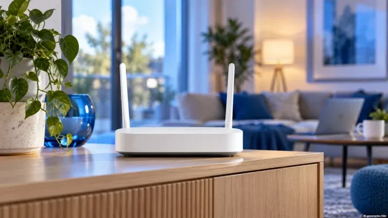 WLAN-Router in einer modernen Wohnung zum Thema O2 Home Flex
