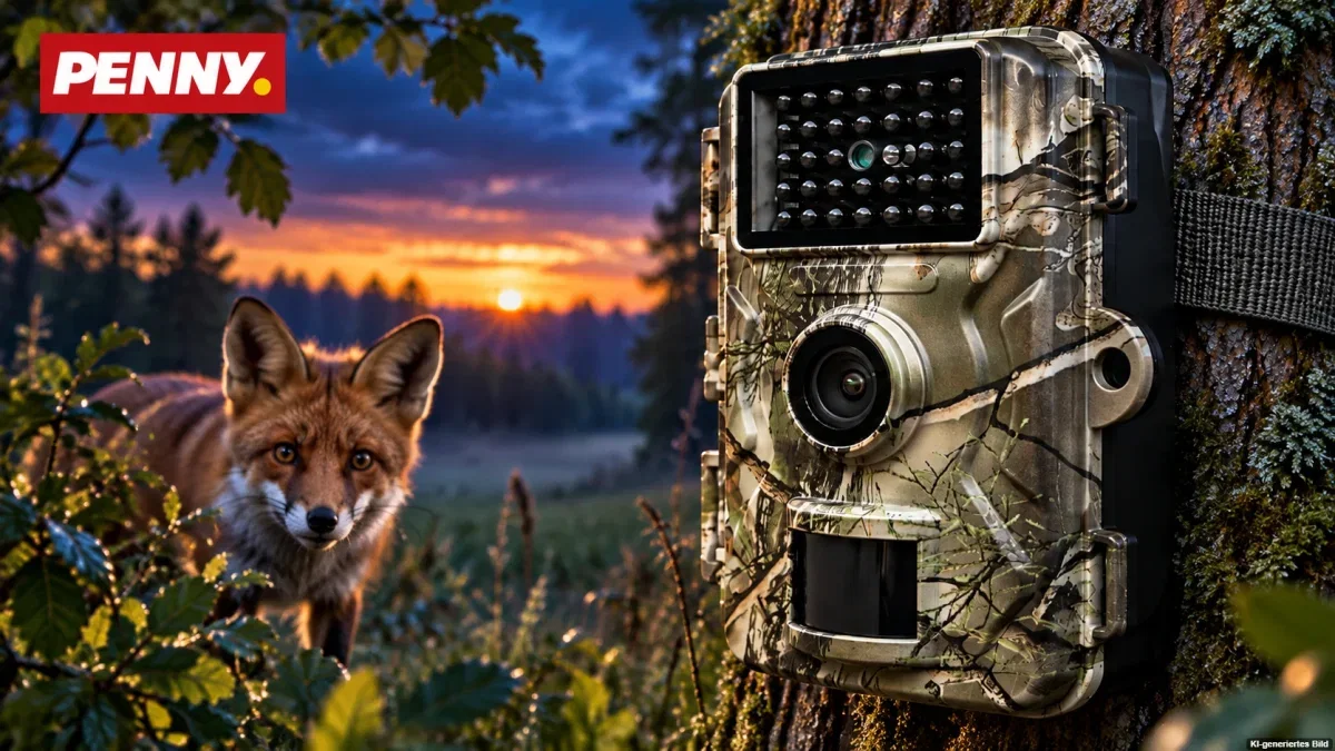 Technaxx TX-256 Wildkamera an einem Baum im Außeneinsatz