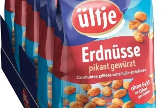 ültje Erdnüsse pikant gewürzt ohne Fett geröstet im 200-g-Beutel