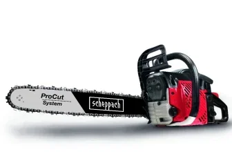 Scheppach CSP50 Benzin-Kettensäge mit 45 cm ProCut-Schwert