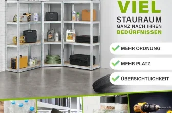 Juskys 3er Regalsystem Corner und Easy mit einem Eckregal, zwei Schwerlastregalen und zwölf MDF-Böden