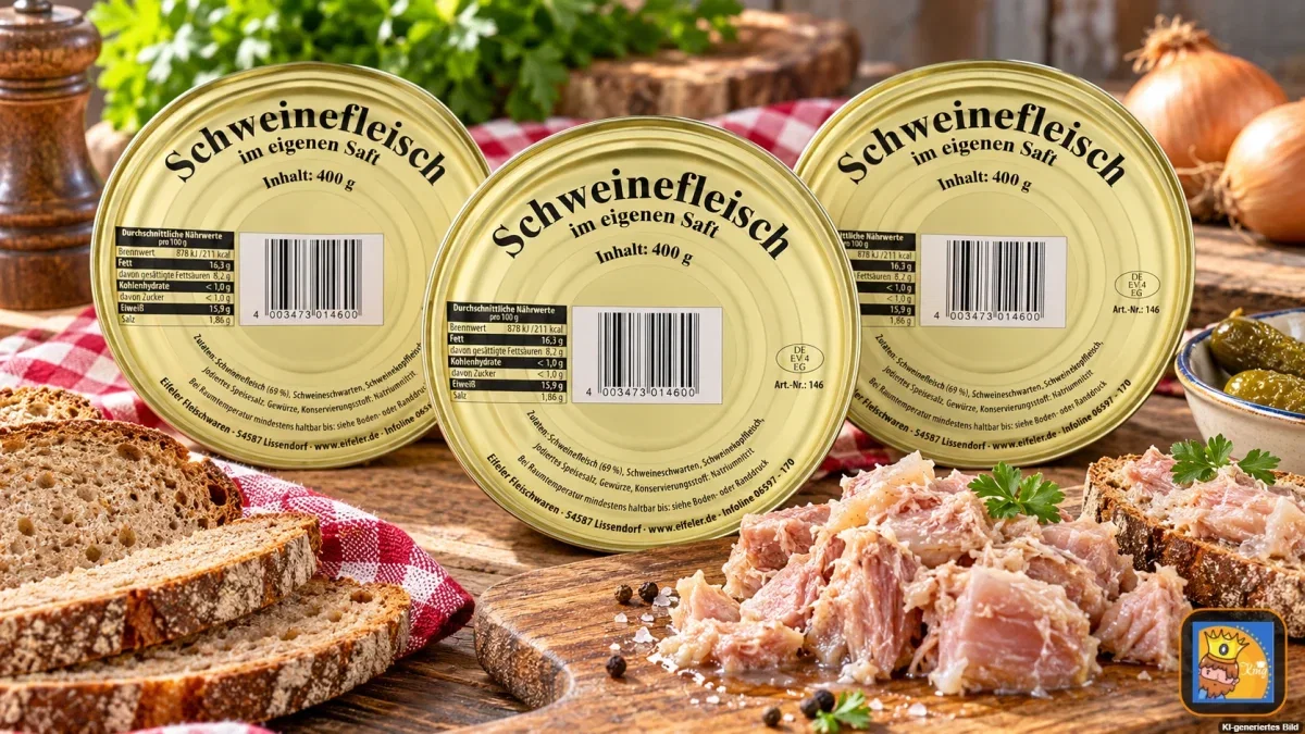 3x Eifeler Schweinefleisch im eigenen Saft (400g)