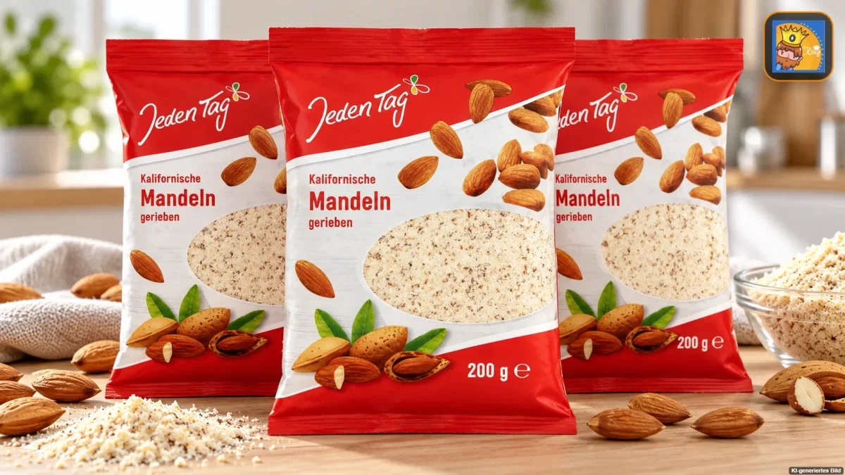 3x Jeden Tag Gemahlene Kalifornische Mandeln (200g)