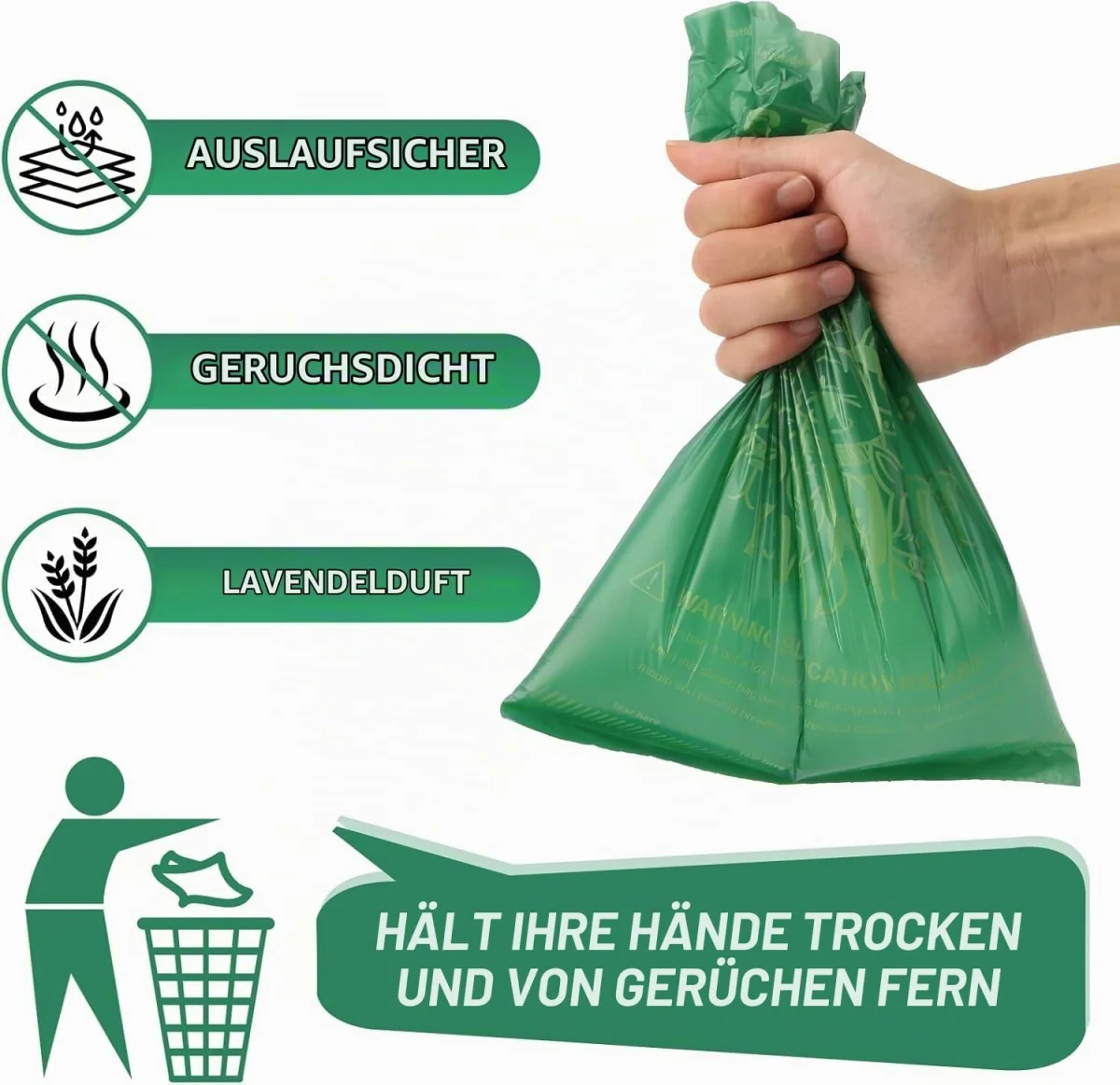 OIRLVCE Hundekotbeutel 540 Stück