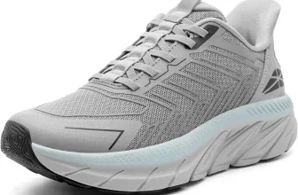 Grauer Damen-Laufschuh von ALLSWIFIT mit Mesh-Obermaterial und heller Sohle