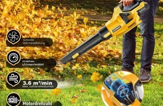 21V Akku-Laubbläser mit drei Geschwindigkeitsstufen für Garten, Terrasse und Gehwege