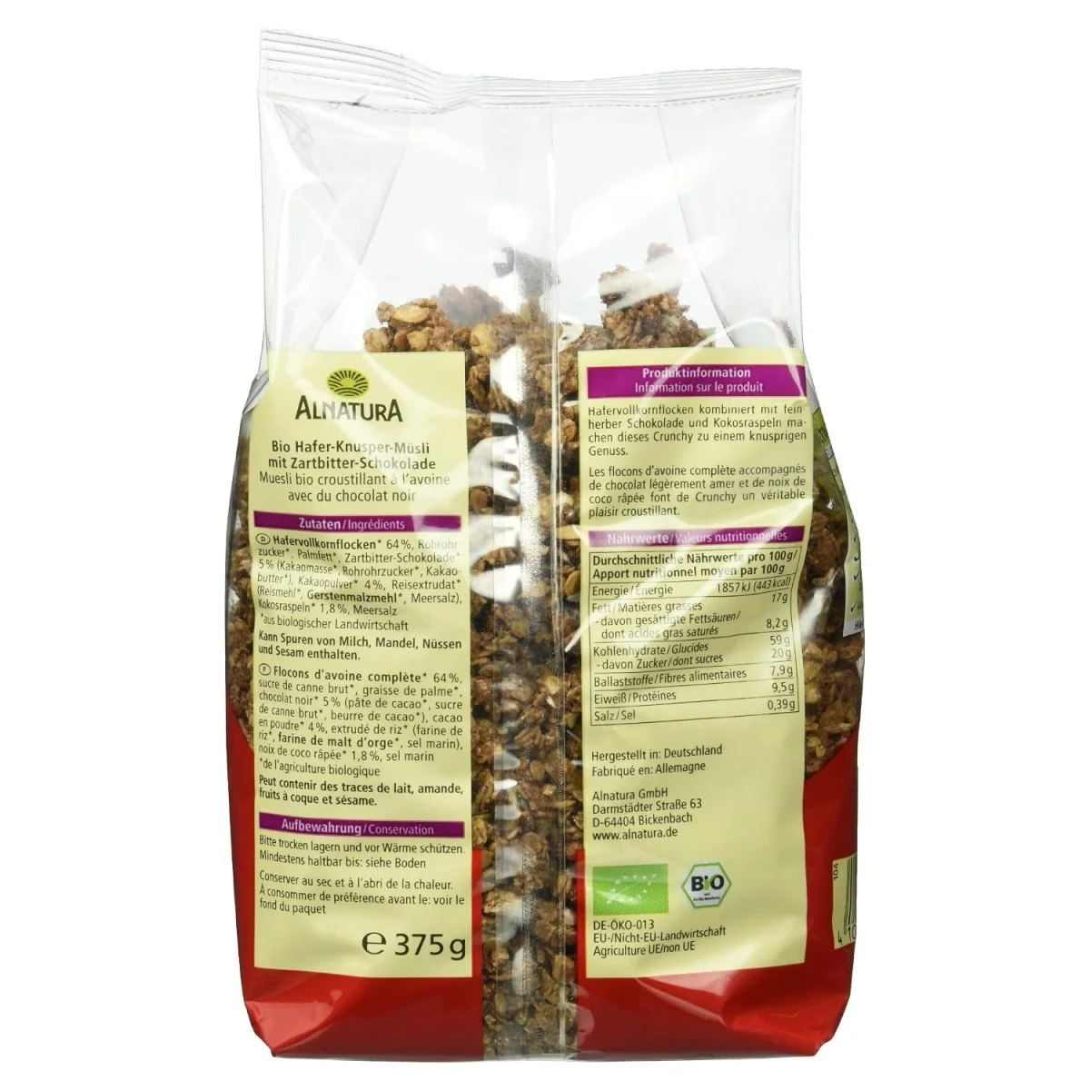 Alnatura Bio Hafer Crunchy Schoko