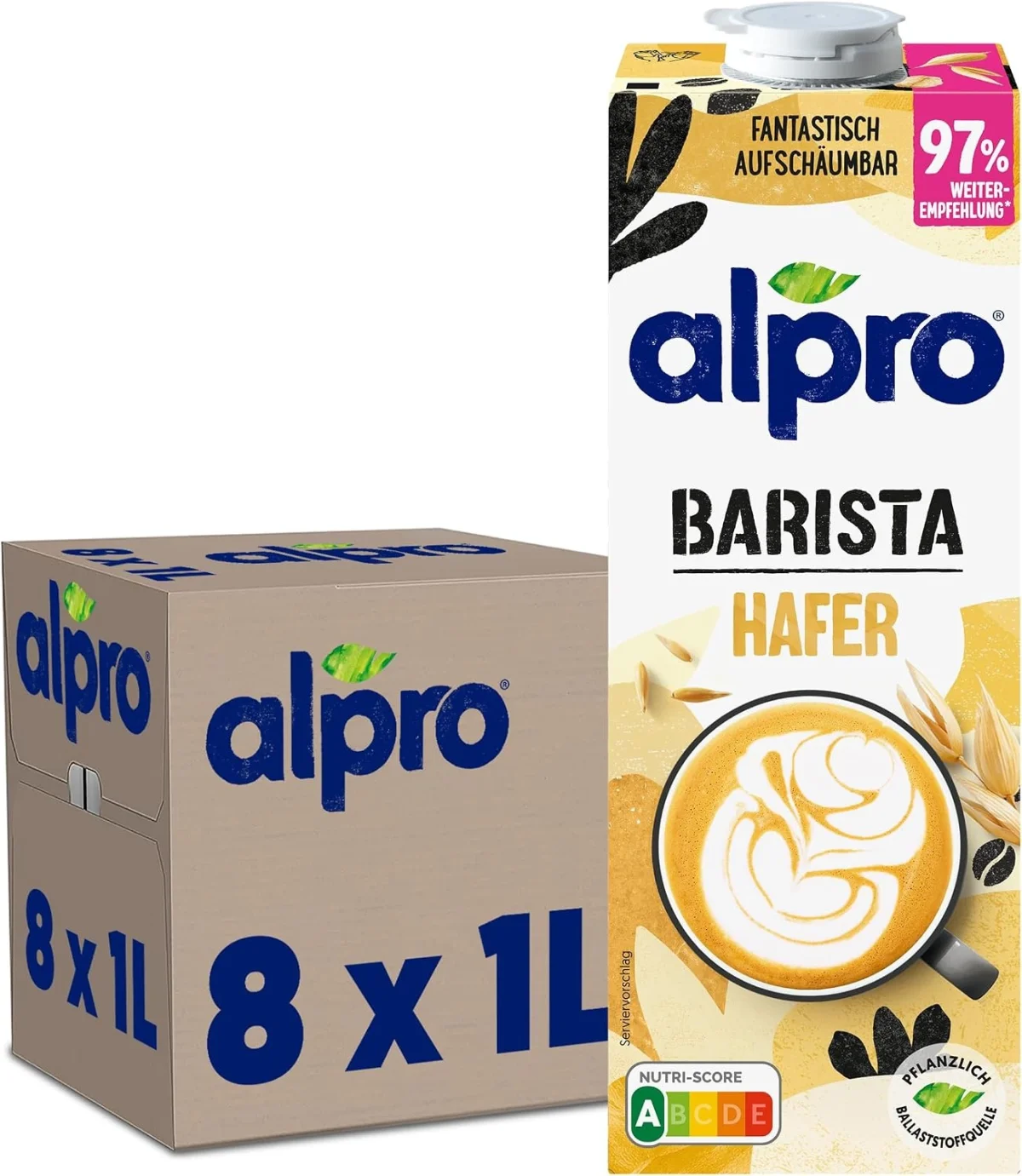 Alpro Barista Haferdrink 8er Pack (8x1L)
