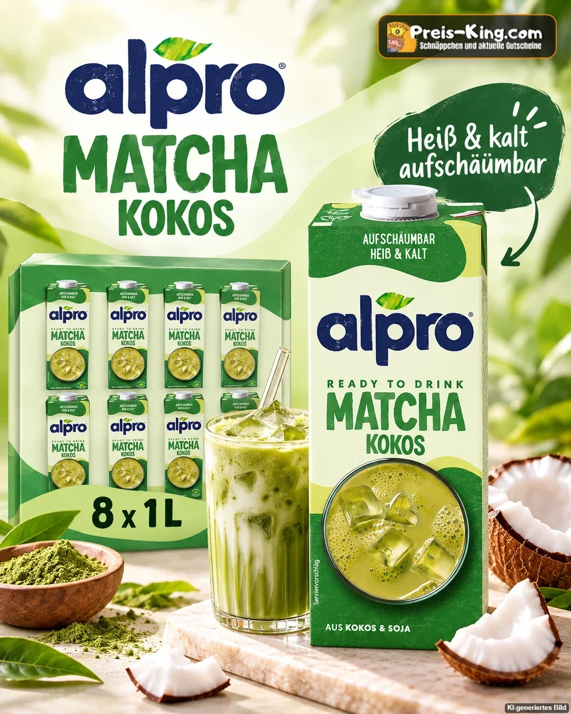 Alpro Matcha Kokos (8x1L)